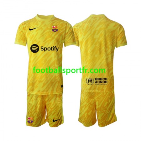 Tenue FC Barcelone Gardien Enfant Exterieur 2024-2025 Maillot de Foot